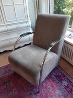 Fauteuil met ribfluwelen bekleding, Huis en Inrichting, Fauteuils, Ophalen, Gebruikt