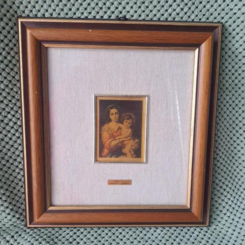Reproductie van Murillo's 'Maria met Kind' – Uitgave G. Ross, Antiek en Kunst, Antiek | Wandborden en Tegels, Ophalen of Verzenden