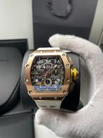 Richard mille 11-03 full rose, Ophalen of Verzenden, Nieuw, Staal, Omega