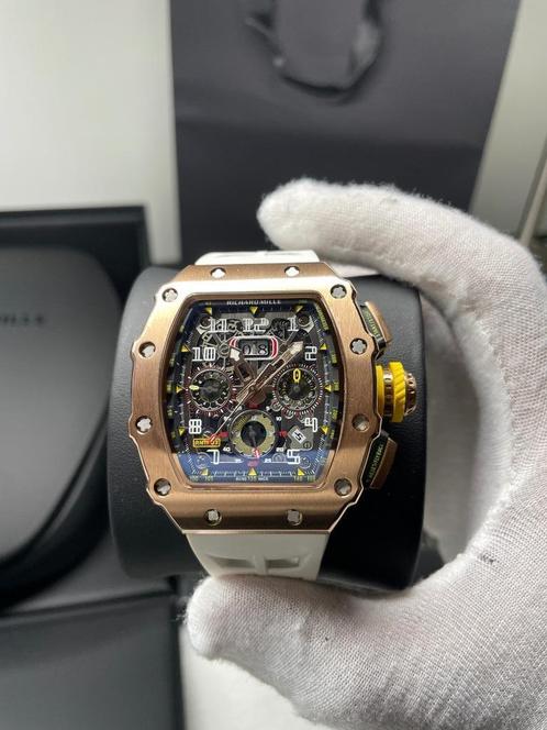 Richard mille 11-03 full rose, Sieraden, Tassen en Uiterlijk, Horloges | Heren, Nieuw, Omega, Staal, Ophalen of Verzenden