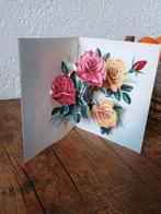 Oude pop-up bloemen kaart - Huwelijk ( nr.2), Verzamelen, Ansichtkaarten | Themakaarten, Ophalen of Verzenden, Overige thema's