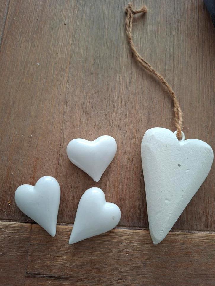 Hartjes Decoratie Set: Steen & Hout, Huis en Inrichting, Woonaccessoires | Wanddecoraties, Ophalen of Verzenden