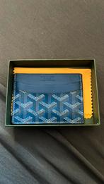 Goyard pasjeshouder, Sieraden, Tassen en Uiterlijk, Portemonnees, Gebruikt, Blauw, Leer, Ophalen
