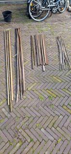 Plantenstokken, verschillende lengtes. Bamboe en hout, Tuin en Terras, Gebruikt, Ophalen of Verzenden, Planken