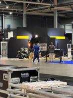 Modulaire beursstand met vitrine en opslag 100m²+ inzetbaar, Aankleding binnen, Ophalen, Gebruikt, Inrichting