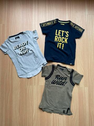 Z8 shirt jongen maat 104 / 110 3x ramon, ramses nigel vlekje beschikbaar voor biedingen
