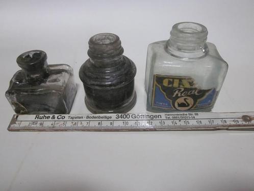 3 oude inktpotjes, Antiek en Kunst, Curiosa en Brocante, Ophalen of Verzenden