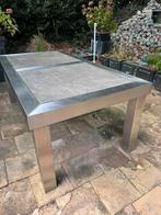 RVS tuintafel / stenen blad / serre tafel, Ophalen, 200 cm of meer, 50 tot 100 cm, Vijf personen of meer
