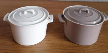 Mini pannetjes porselein Cosy & Trendy 2 stuks € 10,00 beschikbaar voor biedingen