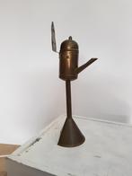 antieke messing oliekan, Ophalen