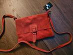 Schoudertas Giuliano Leder!, Ophalen of Verzenden, Zo goed als nieuw, Rood, Schoudertasje