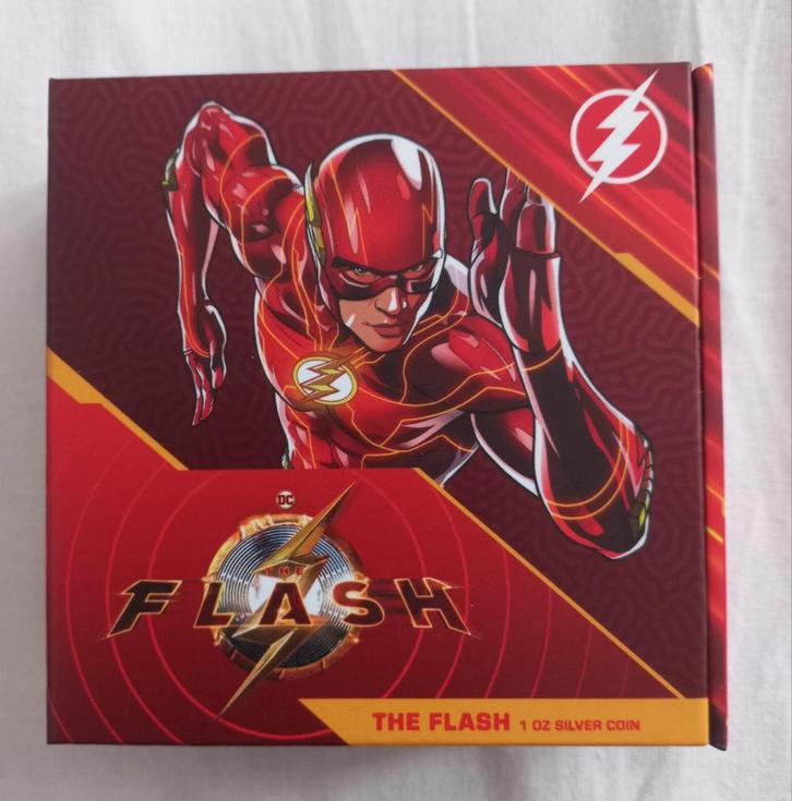 Niue 2023 (1OZ zilver) - DC Comics The Flash, Postzegels en Munten, Munten | Oceanië, Losse munt, Zilver, Verzenden