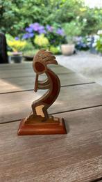 Houten Kokopelli beeldje, Verzamelen, Ophalen of Verzenden, Zo goed als nieuw, Fantasy