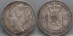 Zilveren rijksdaalder 1898 - 2 1/2 gulden 1898 Wilhelmina, Verzenden, Zilver, Koningin Wilhelmina, Losse munt