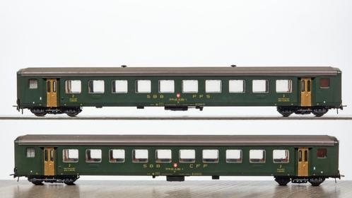 ROCO: set van 2x rijtuig 50 84 20-36 684-4 v/d SBB CFF - FFS, Hobby en Vrije tijd, Modeltreinen | H0, Gebruikt, Wagon, Gelijkstroom