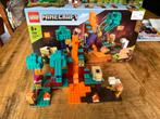 LEGO Minecraft The Warped Forest 21168, Ophalen of Verzenden, Zo goed als nieuw, Complete set, Lego