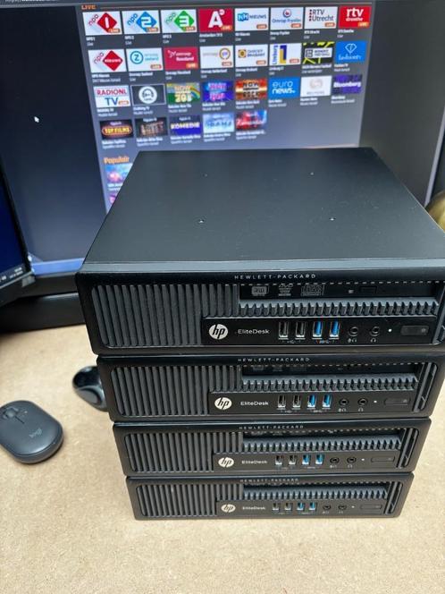 snelle mini hp elitedesk i5 4570/8gb/120gb SSD/windows 11, Computers en Software, Desktop Pc's, Zo goed als nieuw, 3 tot 4 Ghz