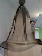 Prachtige hanglamp kelk vorm Speciaal glas glas geblazen, Ophalen, Zo goed als nieuw, Glas, Minder dan 50 cm