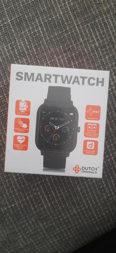 SMART WATCH DUTH ORIGINALS, Sieraden, Tassen en Uiterlijk, Smartwatches, Nieuw, Android, Zwart, Slaap, Waterdicht, Ophalen