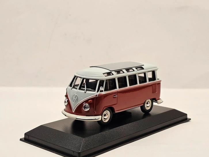 Maxichamps Volkswagen T1 Samba Bus 1:43, Hobby en Vrije tijd, Modelauto's | 1:43, Nieuw, Auto, MiniChamps, Ophalen of Verzenden