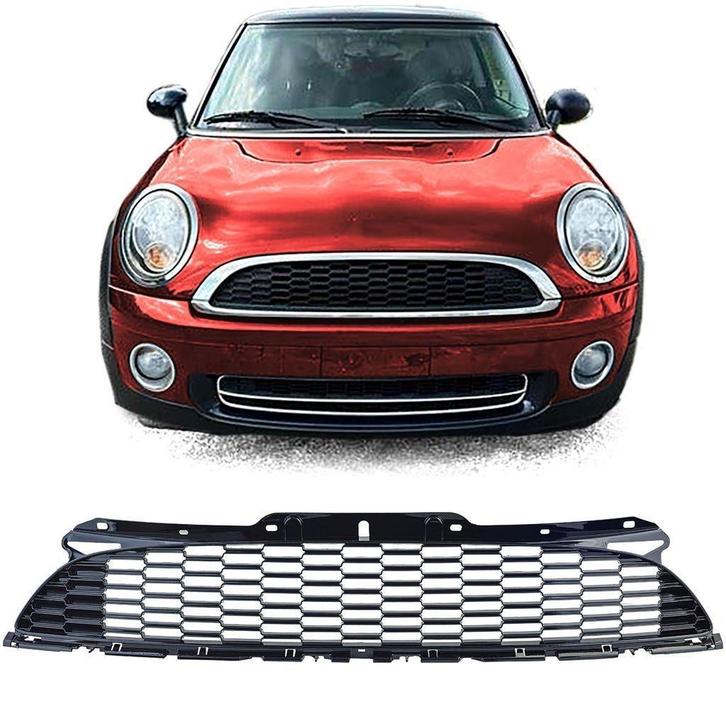Honingraat Sport Grill Glans Zwart Mini One Cooper JCW R56 R, Auto diversen, Tuning en Styling, Verzenden
