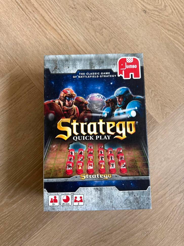 Stratego Quick Play - Jumbo, Hobby en Vrije tijd, Gezelschapsspellen | Bordspellen, Zo goed als nieuw, Een of twee spelers, Ophalen of Verzenden