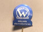 Metalen WALS & CO IJMUIDEN HOLLAND ELECTROMOTOREN Speld., Verzamelen, Speldjes, Pins en Buttons, Verzenden, Zo goed als nieuw