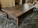 Donker Eiken Salontafel met Lades - 140x75cm, Ophalen, Gebruikt, 100 tot 150 cm, Eikenhout