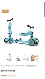 highwaykick 1 yellow - scoot and ride, Ophalen, Gebruikt, Loopfiets