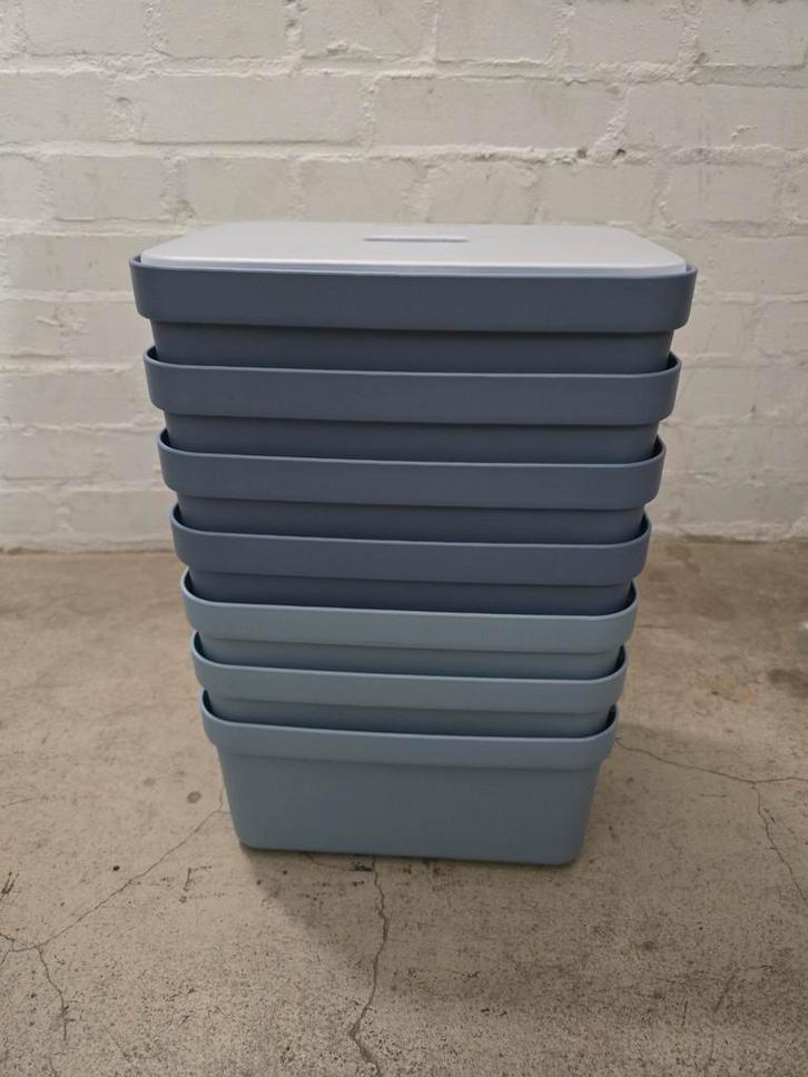 Sunware Opbergboxen met deksel 5L - 6 Stuks, Huis en Inrichting, Woonaccessoires | Kisten, Zo goed als nieuw, Minder dan 50 cm