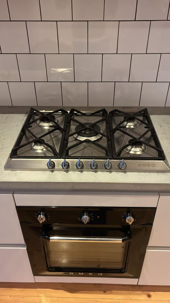 SMEG Gaskookplaat | Gas Hob SR975PGH – 5 Burners, Witgoed en Apparatuur, Kookplaten, Zo goed als nieuw, Vrijstaand, Gas, 5 kookzones of meer