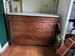 Antieke Commode met Marmeren Blad, Huis en Inrichting, Ophalen, Gebruikt, 100 tot 150 cm, Met lade(s)