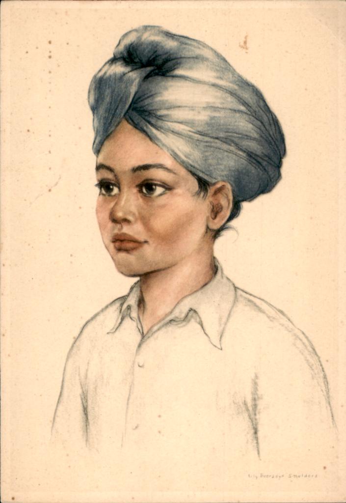 Voor het kind, Schooljongen, India Lily Eversdijk 1955, Verzenden, 1940 tot 1960, Ongelopen, Kinderen