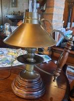 Vintage Tafellamp Metaal/Hout - 43cm, Ophalen