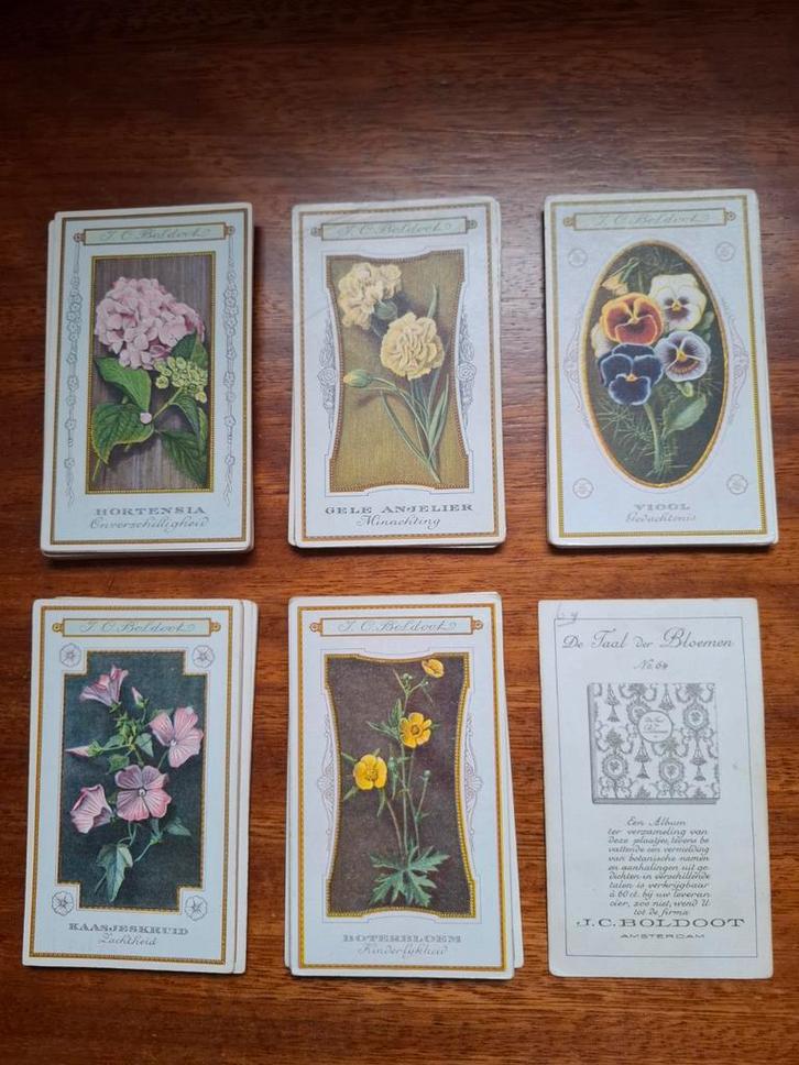 De Taal der bloemen 64 kaartjes Boldoot, Verzamelen, Ansichtkaarten | Themakaarten, Voor 1920, Ophalen of Verzenden