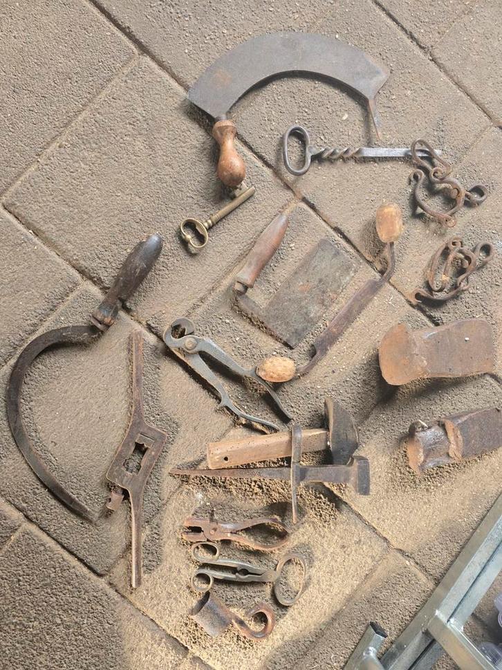 Collectie Antiek Gereedschap, Antiek en Kunst, Antiek | Gereedschap en Instrumenten, Ophalen of Verzenden