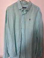 Linnen overhemd ralph lauren XXL groen/mint, Verzenden, Zo goed als nieuw, Groen, Overige halswijdtes