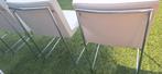 4x Harvink eetkamerstoelen Point, Huis en Inrichting, Stoelen, Ophalen, Gebruikt, Overige kleuren, Leer