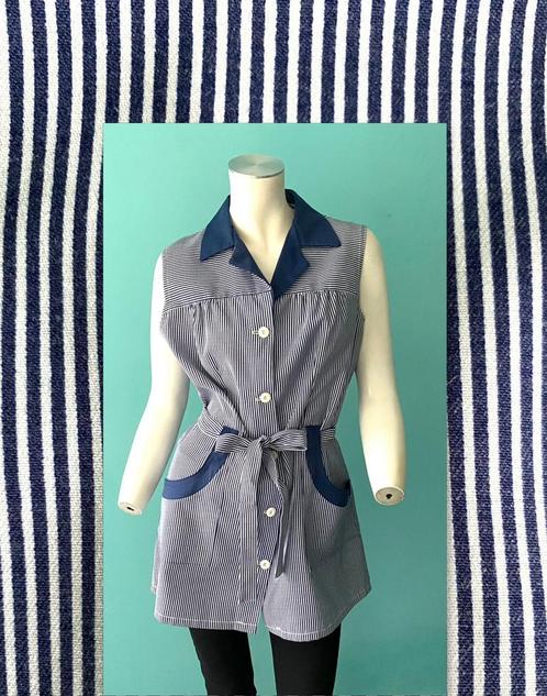 Vintage originele jaren 70 blouse-jasje maat 42-44, Kleding | Dames, Jasjes, Kostuums en Pakken, Gedragen, Jasje, Maat 42/44 (L)