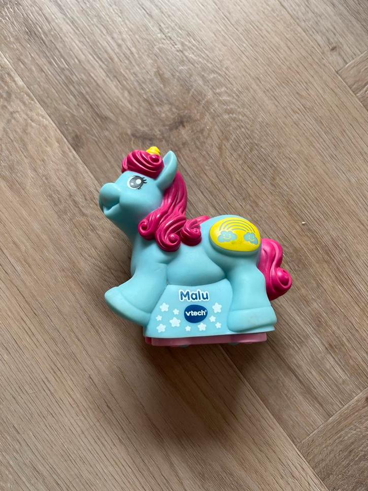 Vtech Zoef Zoef Dieren Malu Eenhoorn, Kinderen en Baby's, Speelgoed | Babyspeelgoed, Zo goed als nieuw, Auto, Met geluid, Ophalen of Verzenden