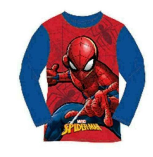 Spiderman Longsleeve Shirt BL - Maat 98-104-110-116-122-128, Kinderen en Baby's, Kinderkleding | Maat 122, Nieuw, Jongen, Shirt of Longsleeve