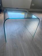 Vintage waterfall glazen bijzettafel, 50 tot 100 cm, Ophalen of Verzenden, Zo goed als nieuw, Minder dan 50 cm