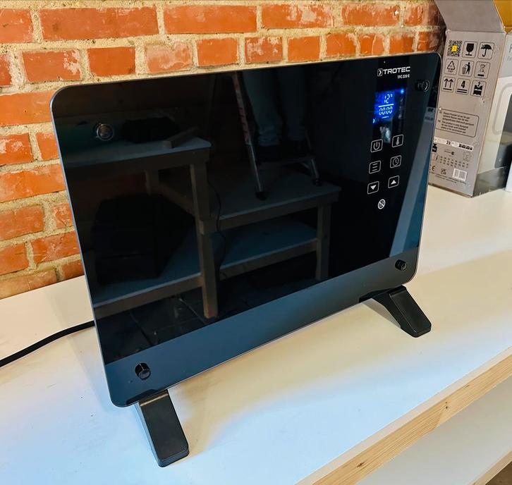 TROTEC TCH 2011 E Design Glasconvector - Nieuw, Huis en Inrichting, Kachels, Nieuw, Vrijstaand, Overige soorten, Elektrisch, Ophalen of Verzenden