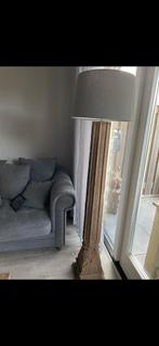 Lampenvoet van hout landelijk, sober wonen, Huis en Inrichting, Lampen | Tafellampen, Ophalen, Zo goed als nieuw, Hout, 75 cm of meer