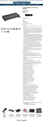 JL Audio XDM1000/5V2 5 kanaals versterker, Auto diversen, Autospeakers, Hifi-Focus, Aalsmeerderweg 173 1432 CL, Aalsmeer, Nieuw