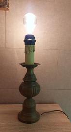 Antieke zwaar koperen schemerlamp zonder kap. Bieden, Huis en Inrichting, Lampen | Tafellampen, Gebruikt, Antiek/Vintage, Ophalen of Verzenden