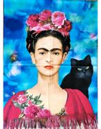 Sjaal Frida Kahlo met zwarte kat nieuw, Ophalen of Verzenden, Nieuw, Maat 46/48 (XL) of groter, Sjaal