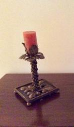 Mooie oude ijzeren kandelaar, Antiek en Kunst, Curiosa en Brocante, Ophalen of Verzenden