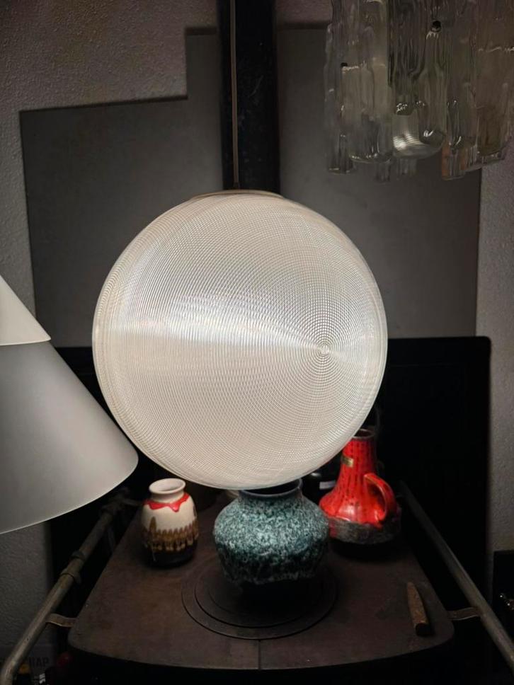 Bollamp,Hanglamp,sixties,zeventies,POP,Mid-Century,vintage, Huis en Inrichting, Lampen | Hanglampen, Gebruikt, Minder dan 50 cm