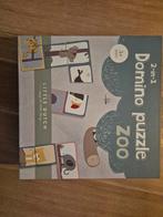 Little Dutch Domino Puzzel Zoo 2-in-1, 2 tot 4 jaar, Zo goed als nieuw, Van hout, Meer dan 50 stukjes